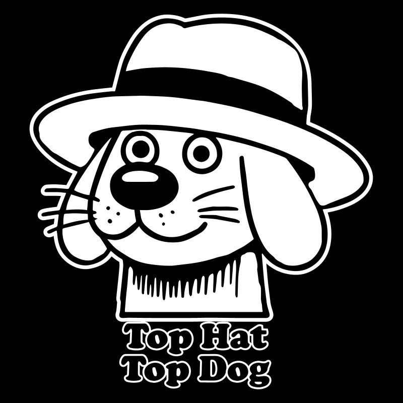 Dapper Doggo - Zylinder, Top Dog Design
