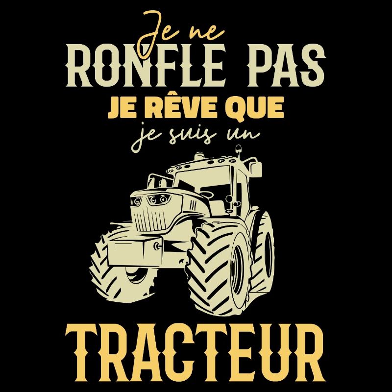 Ich schnarche nicht, ich träume, dass ich ein Traktor bin