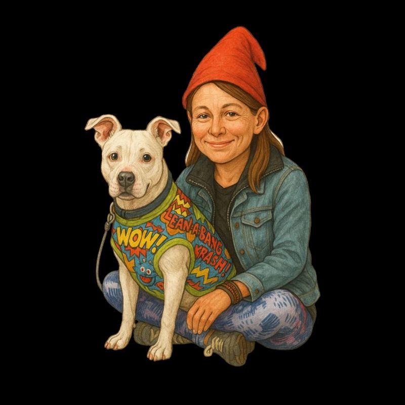 Zwerg mit Hund