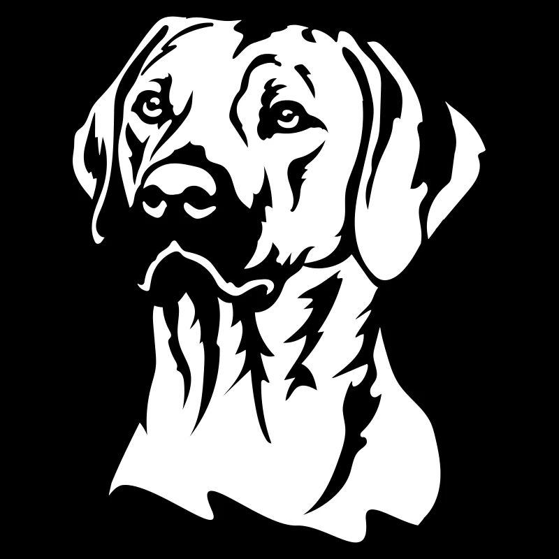 Rhodesian Ridgeback Kopf "Black Edition"