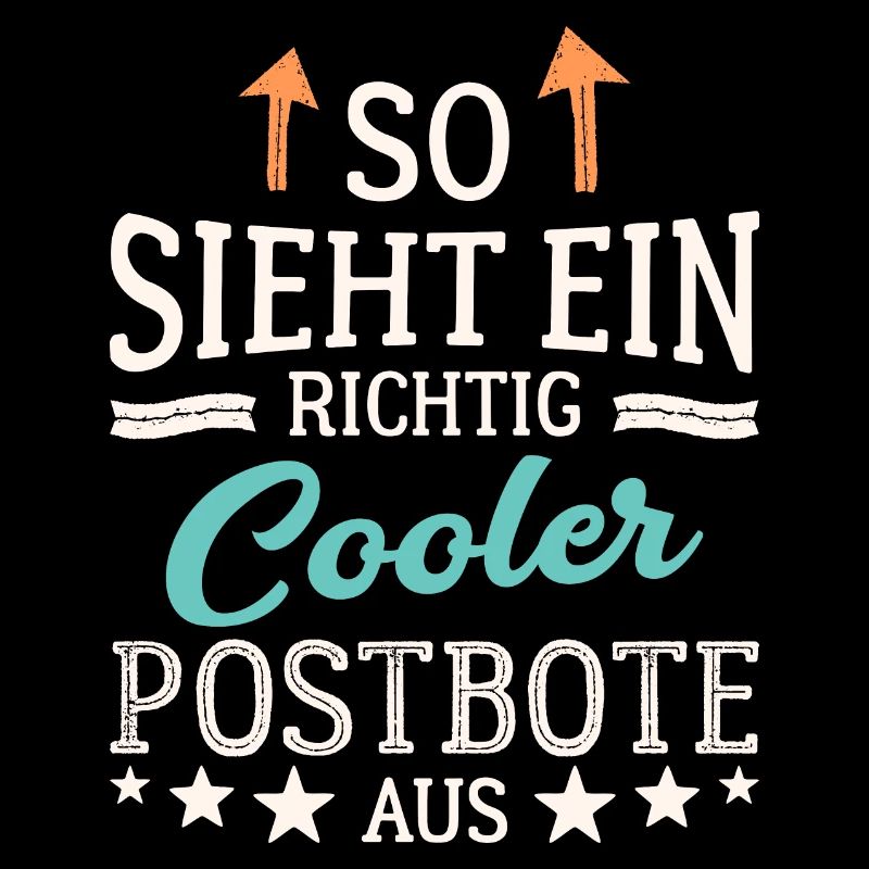 So sieht ein richtig cooler Postbote aus Kurier