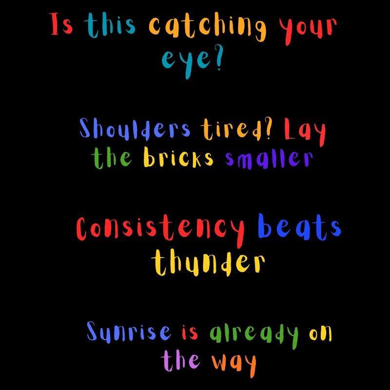 Catching Your Eye Rainbow Zitat