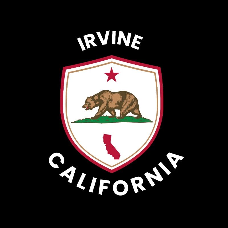 Irvine CA Bear Shield Emblem