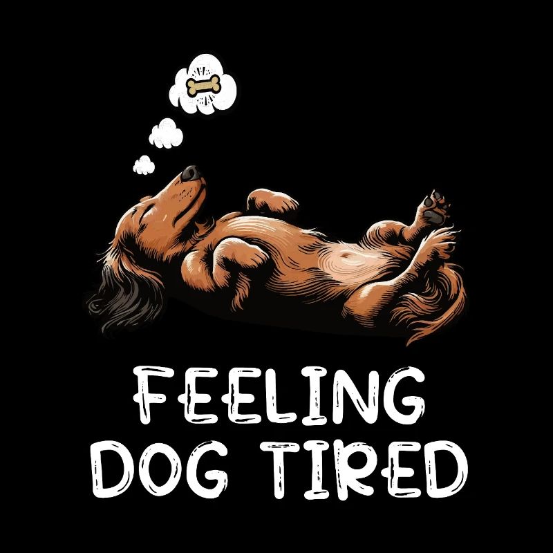 Se sentir fatigué par chien Teckel