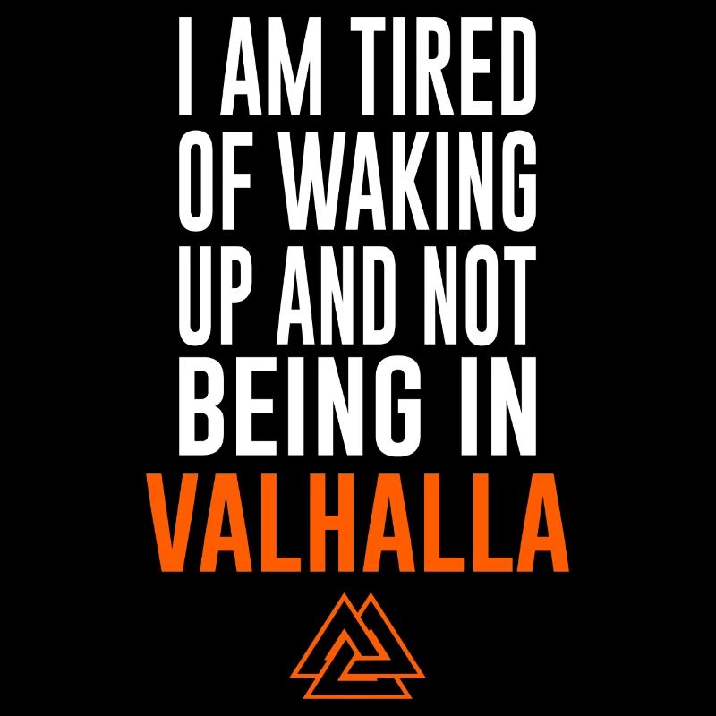 Wikinger lustiger Spruch Valhalla Valknut