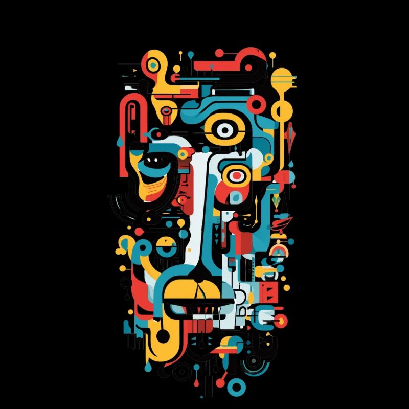 « Échos géométriques » Art abstrait