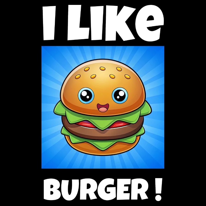 i like burger - Ich mag Burger