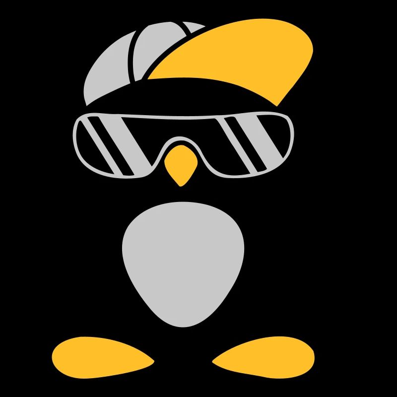 Cooler Pinguin Peace Handzeichen