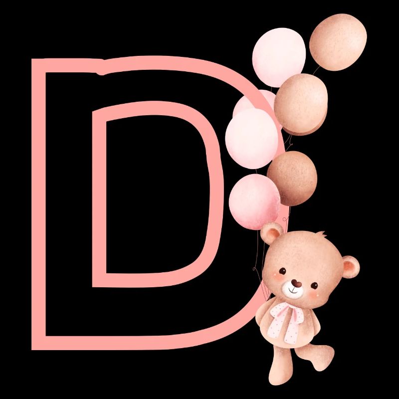 Lettre d rose ours