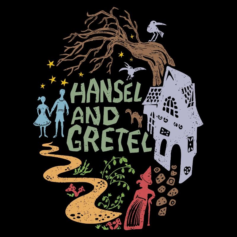 Hansel et Gretel Maison Sorcière Vintage