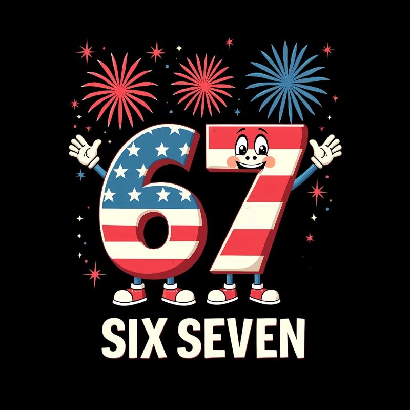 US Flag 67 Memes Six Seven