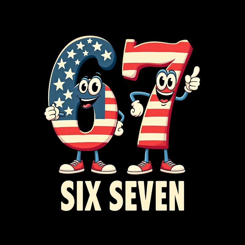 US Flag 67 Memes Six Seven