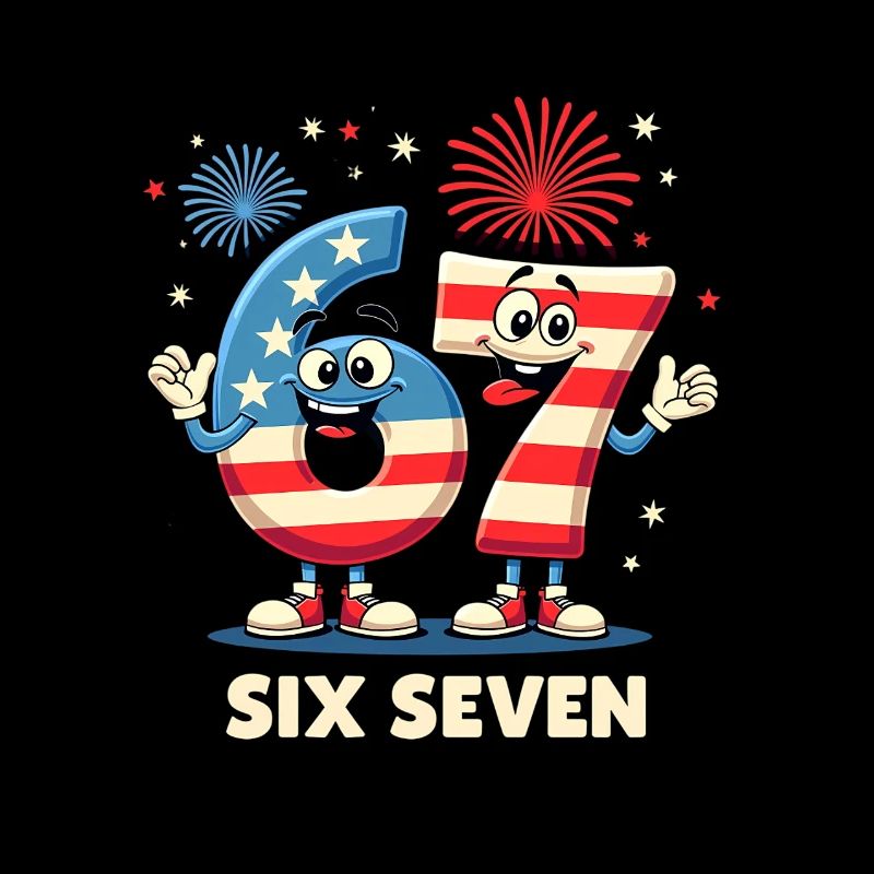 US Flag 67 Memes Six Seven