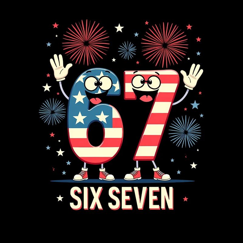 US Flag 67 Memes Six Seven