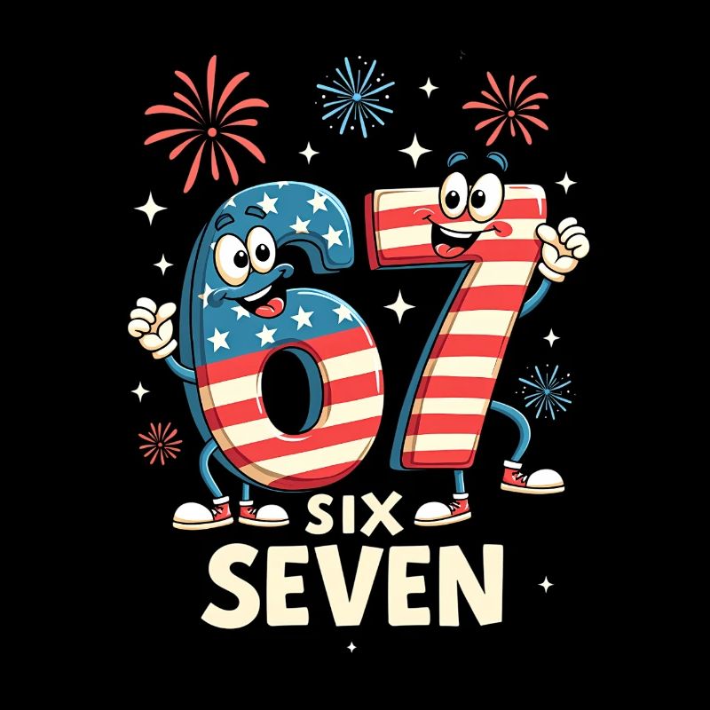 US Flag 67 Memes Six Seven