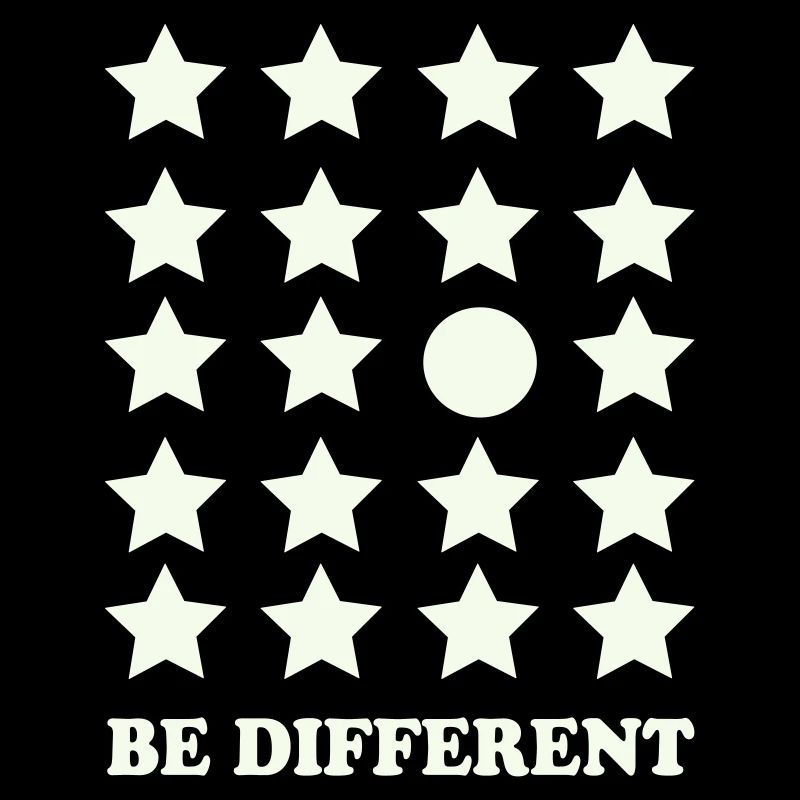 Be Different Star Grid Circle