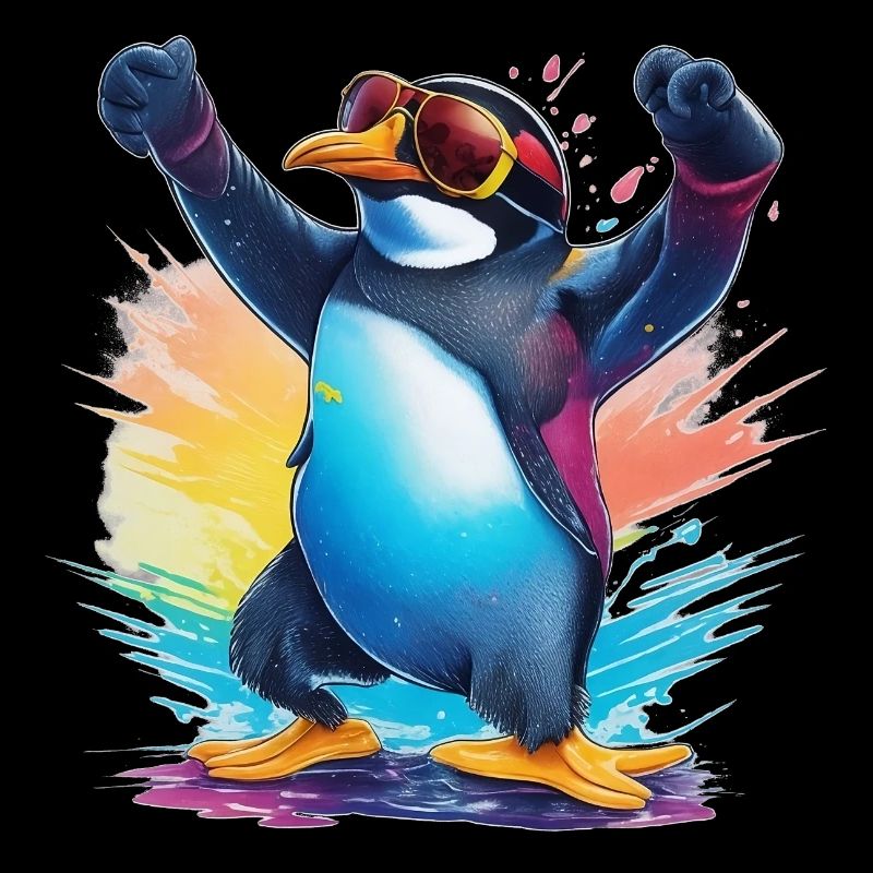 Cooler Pinguin