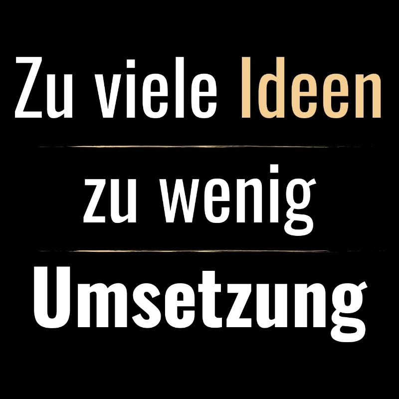 Too many ideas, too little implementation