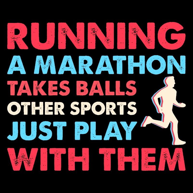 Courir Un marathon demande des ballons