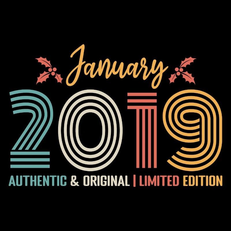 Januar 2019 Jubiläum Januar 2019 Retro