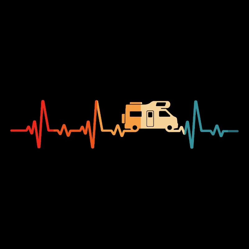 camper camping t-shirt retro camper caravan