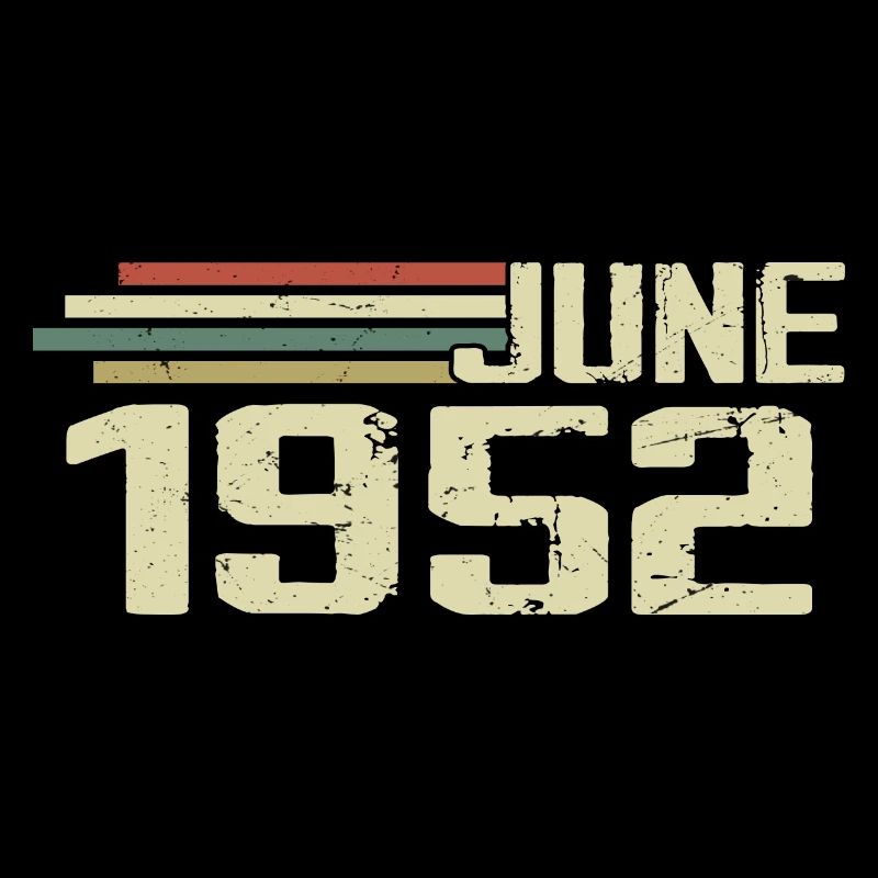 Juni 1952 Jahrestag Juni 1952 Juni 1952 Geburtstag