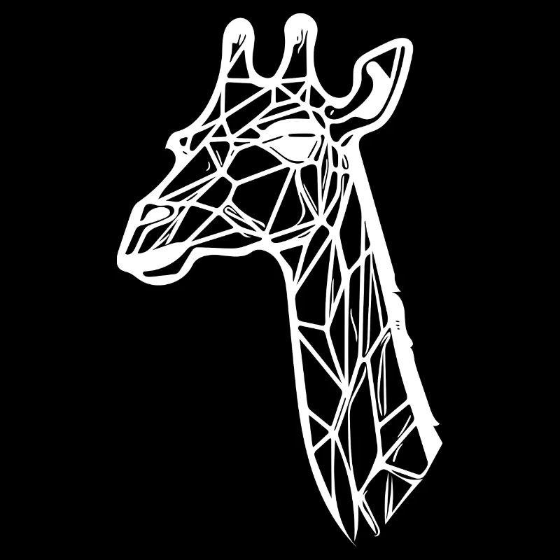Style de lignes géométriques girafe élancées