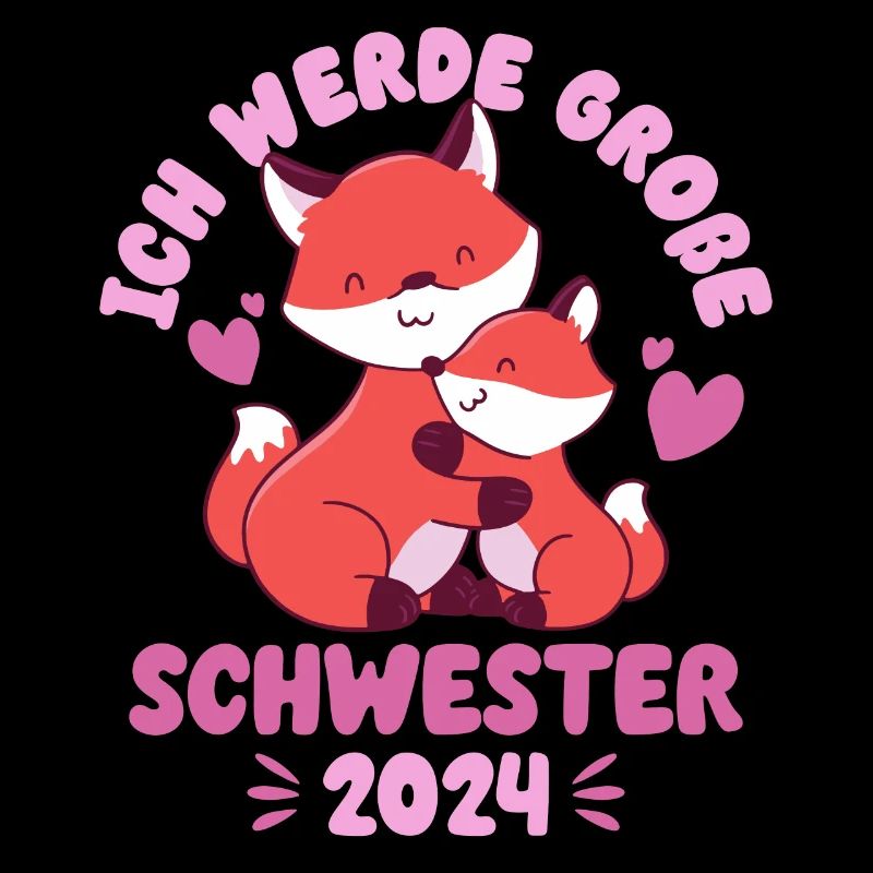 Große Schwester 2024 Mädchen Geschwister Geburt