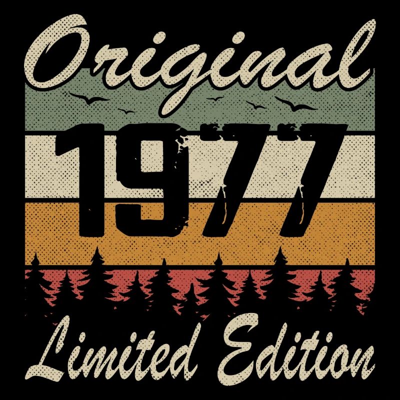 Vintage-Geburtstag Original-Geschenkidee 1977