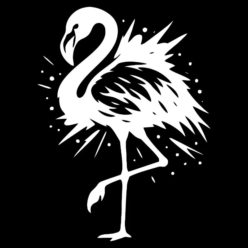 Elegant Flamingo Silhouette Artwork