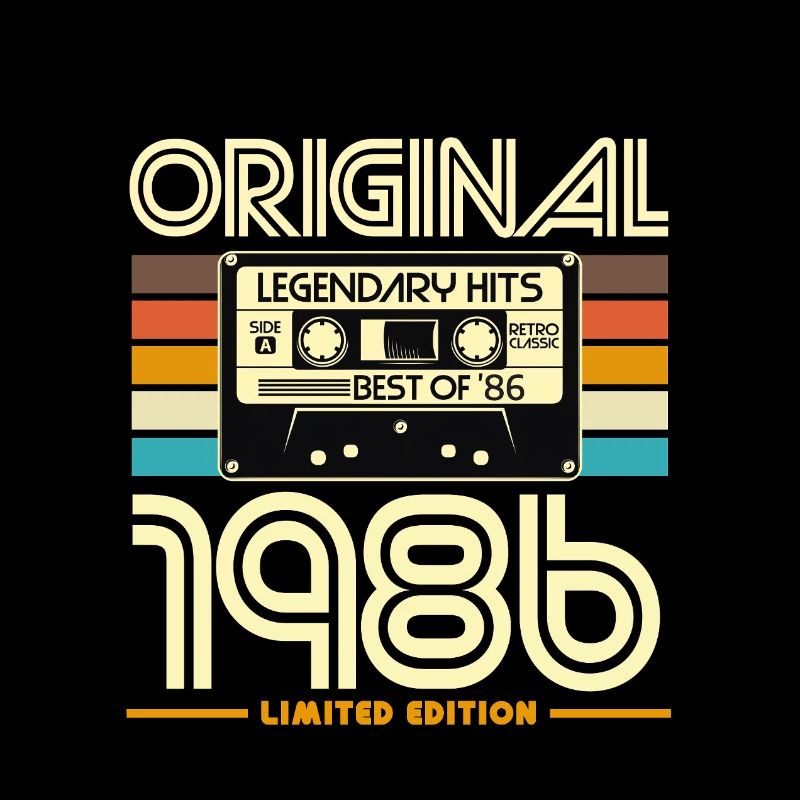 Original 1986 Cassette Rétro Édition Limitée
