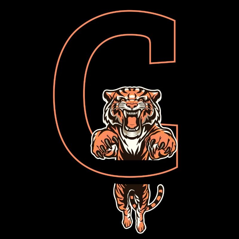 Buchstabe c Tiger - Geschenkidee