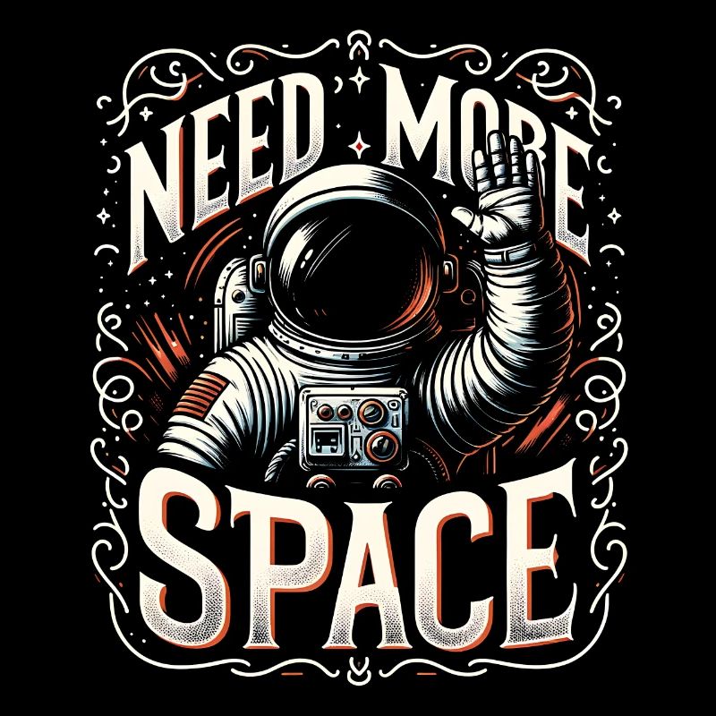 I need more space Free space Astronaut waves