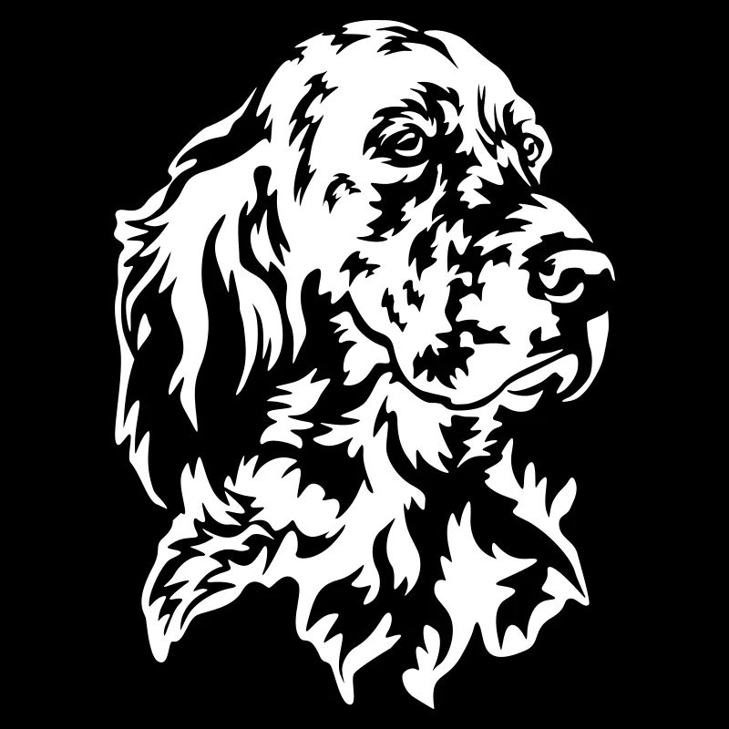 Englischer Setter Kopf "Black Edition"