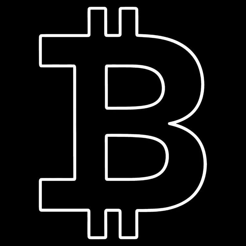 Bitcoin Silhouette Pocket Size Currency