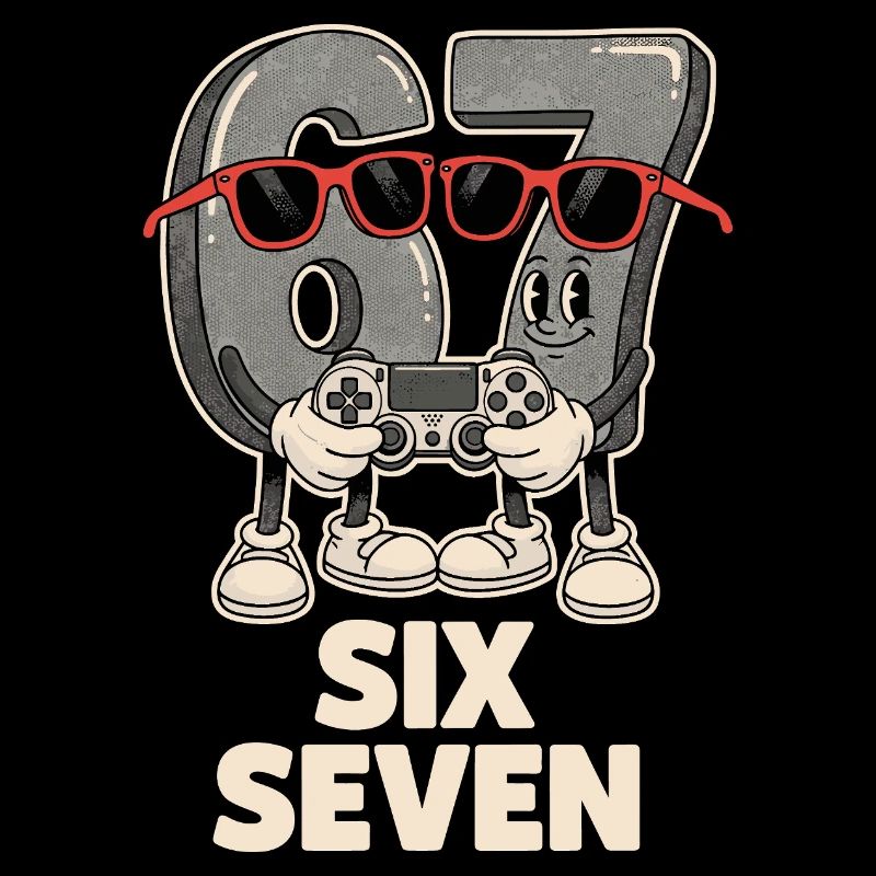 6 7 Six Sept Points d’Aura Meme Jeu Mignon
