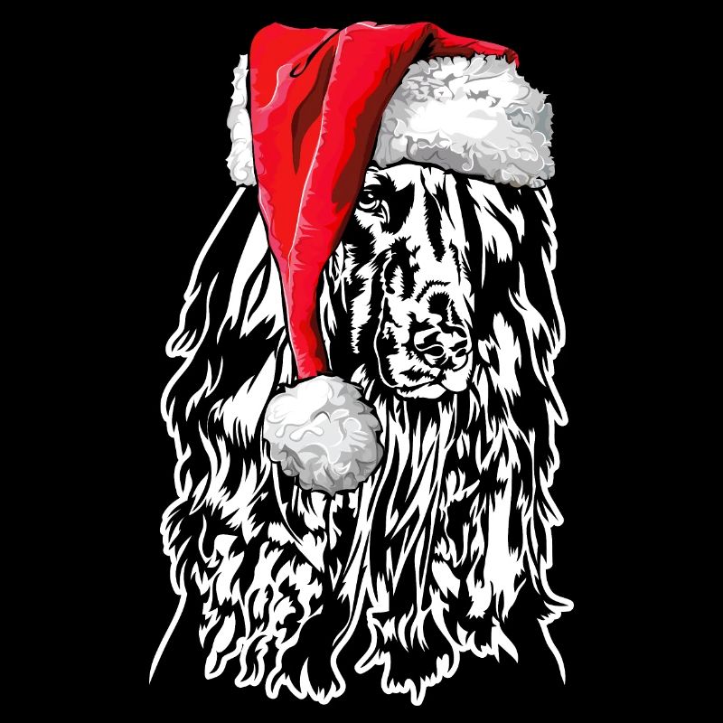 Santa Afghan Hound Chiens de Noël