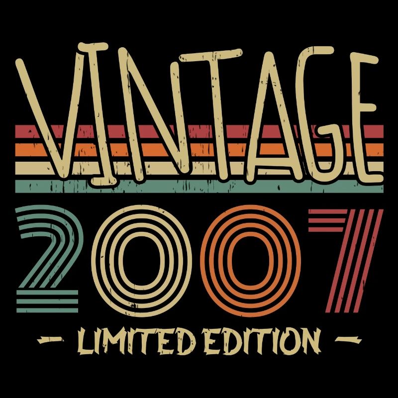 Vintage 2007 Retro2007 Anniversary Gift