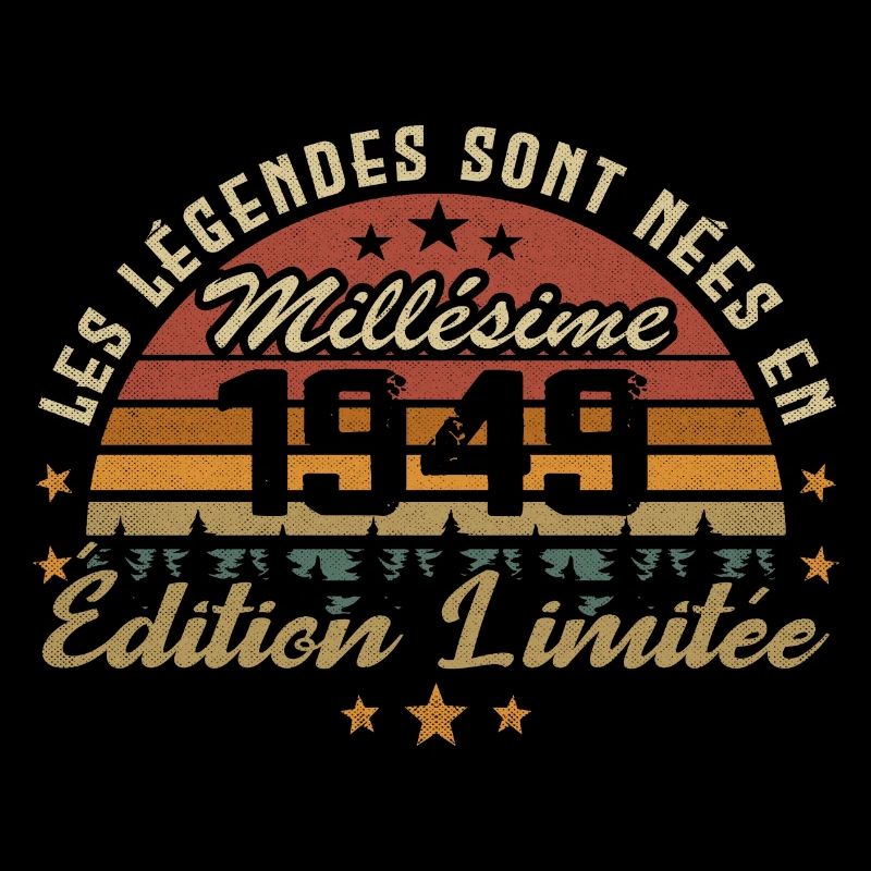 Millésime 1949 Cadeau 75e Anniversaire 75 ans