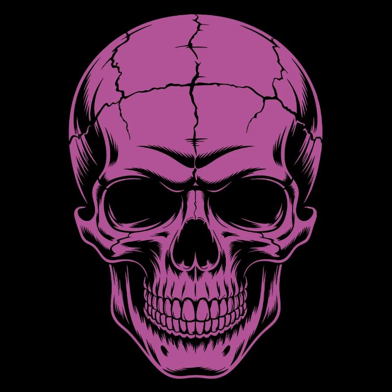 Grosser grinsender Skull