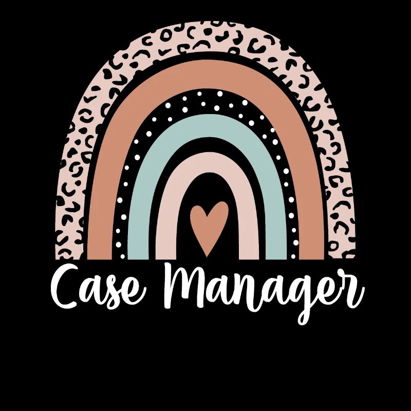 Case Manager Rainbow Leopard Funny Case Manager