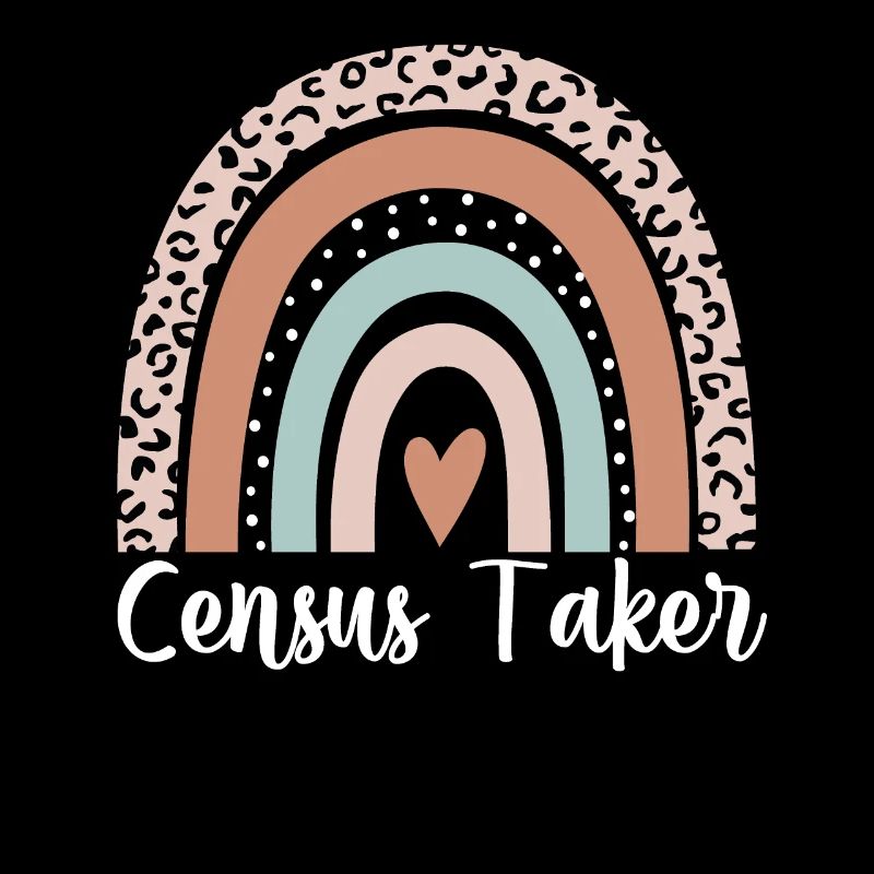 Census Taker Rainbow Leopard Funny Census Taker