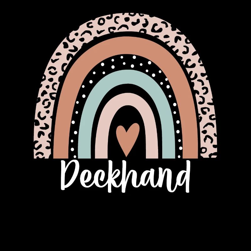 Deckhand Rainbow Leopard Funny Deckhand