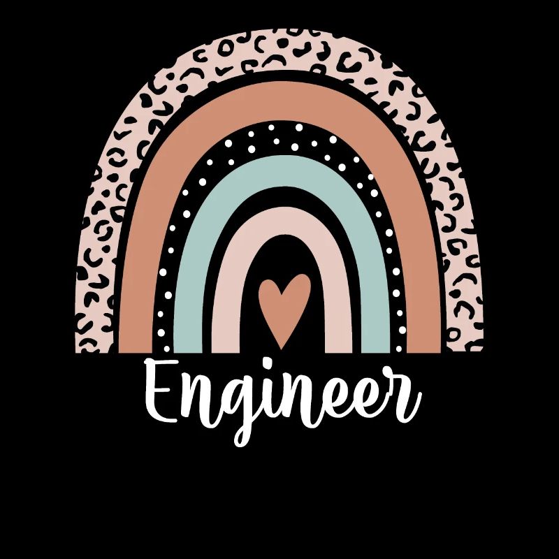 Engineer Rainbow Leopard Funny Engineer