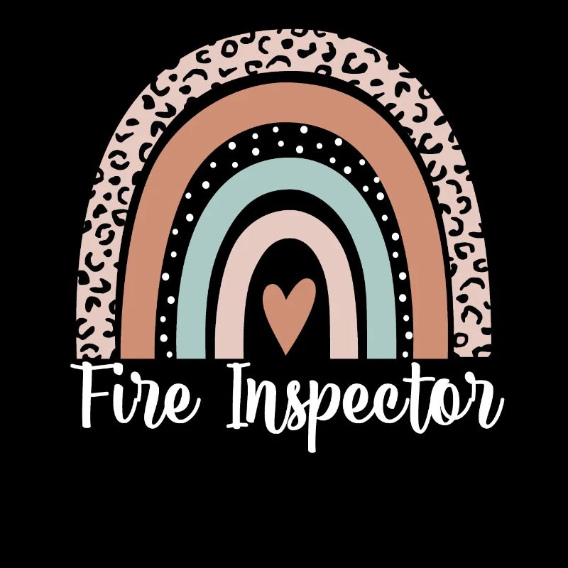 Fire Inspector Rainbow Leopard Funny Fire