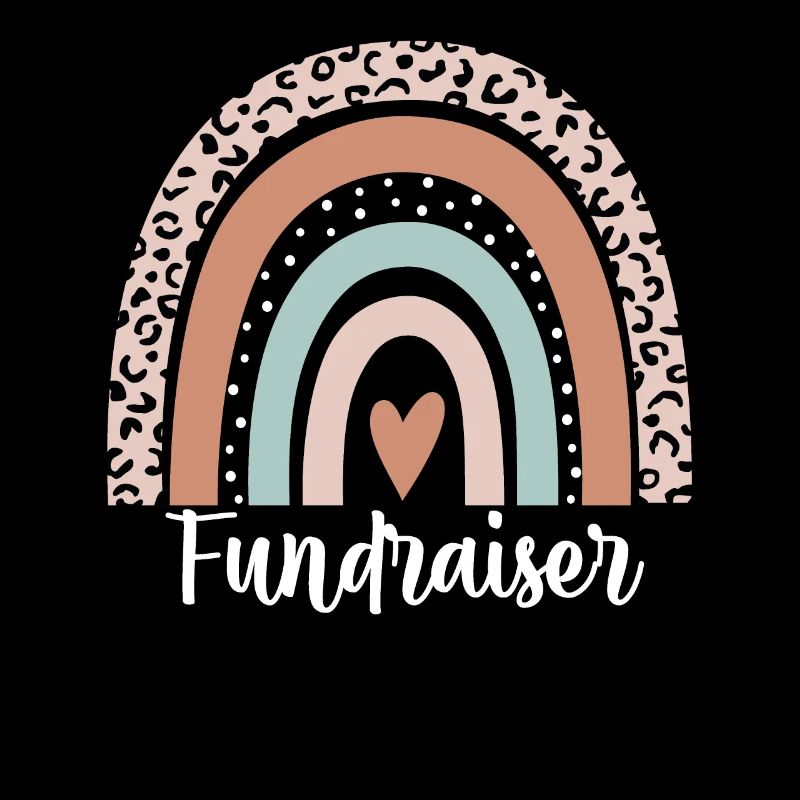 Fundraiser Rainbow Leopard Funny Fundraiser