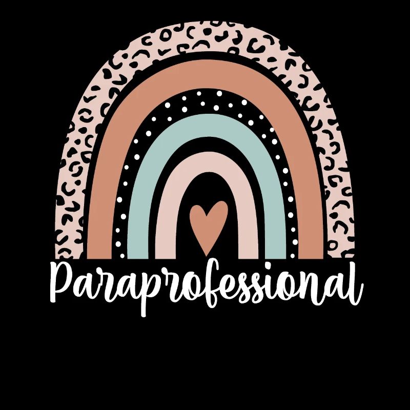 Paraprofessional Rainbow Leopard Funny