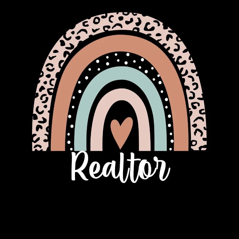 Realtor Rainbow Leopard Funny Realtor Appreciation