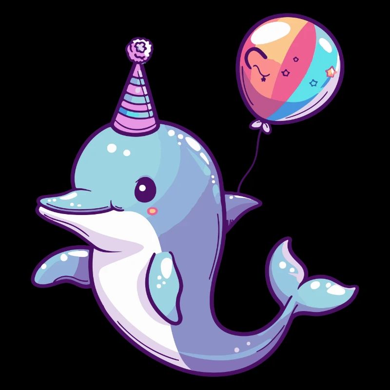 Delfin Geburtstag Comic