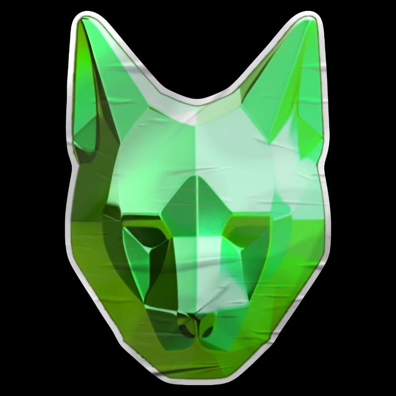 Chat Cristal Vert